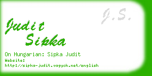 judit sipka business card